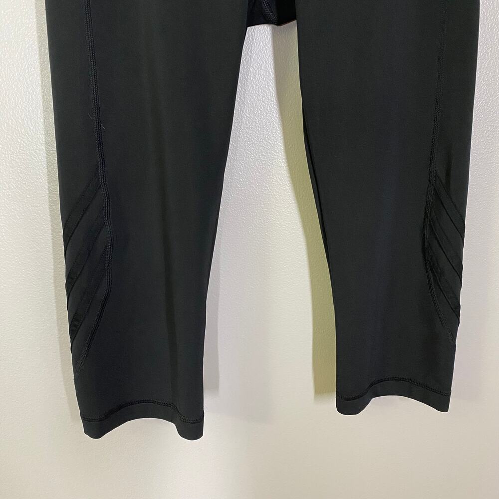 Adidas Solid Black Climalite Cropped Leggings Wom… - image 3